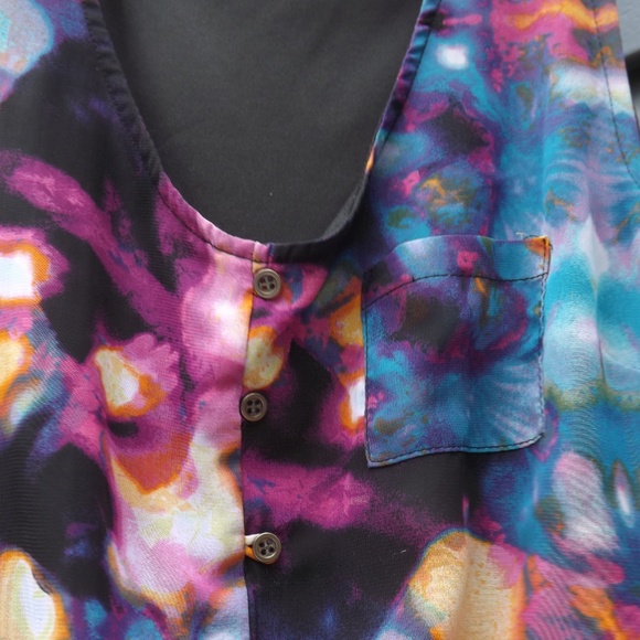 Mossimo Hi Lo Water Color Dress - Picture 4 of 7